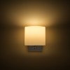 RENDL lampa de perete PENTHOUSE de perete albe PVC crom 230V LED E27 15W R11979 4