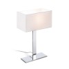 RENDL настолна лампа PLAZA M stolní bílá chrom 230V LED E27 15W R11983 2