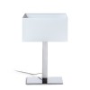 RENDL Stolna svjetiljka PLAZA M stolna bijela krom 230V LED E27 15W R11983 6