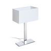 RENDL asztali lámpa PLAZA M asztali lámpa fehér króm 230V LED E27 15W R11983 3