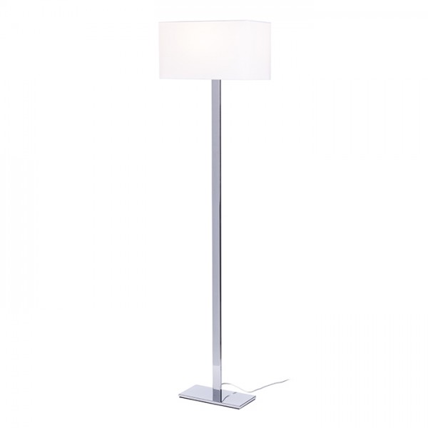 RENDL staande lamp PLAZA staande lamp wit chroom 230V LED E27 15W R11984 1