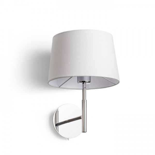 RENDL wall lamp BROADWAY wall white chrome 230V LED E27 15W R11985 1
