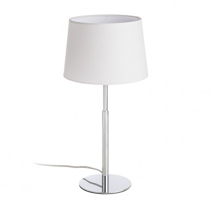 RENDL Stolna svjetiljka BROADWAY stolna bijela krom 230V LED E27 15W R11986 2