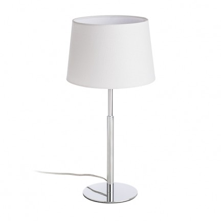 RENDL tafellamp BROADWAY tafellamp wit chroom 230V LED E27 15W R11986 1