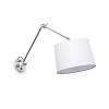 RENDL wandlamp BROADWAY wandlamp met arm wit Chroom 230V E27 42W R11987 2