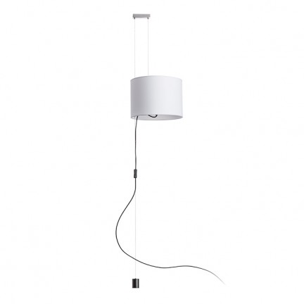 RENDL függőlámpatest BROADWAY állítható magasságú függeszték fehér króm 230V LED E27 15W R11989 1