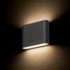 RENDL luminaria de exterior CHOIX 114 de pared gris antracita 230V LED 2x3W IP54 3000K R12012 2