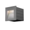 RENDL luminaria de exterior TESS SQ empotrada gris plata 230V LED 3W IP54 3000K R12014 2