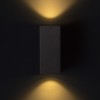 RENDL luminaria de exterior KUBI II gris antracita 230V LED 2x3W 56° IP54 3000K R12028 5