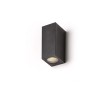 RENDL outdoor lamp KUBI II anthracite grey 230V LED 2x3W 56° IP54 3000K R12028 4