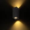 RENDL luminaria de exterior KUBI II gris antracita 230V LED 2x3W 56° IP54 3000K R12028 4