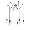 RENDL hanglamp CINDY VI hanglamp zwart 230V LED E27 6x15W R12054 3