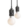 RENDL lámpara colgante CINDY VI colgante negro 230V LED E27 6x15W R12054 4