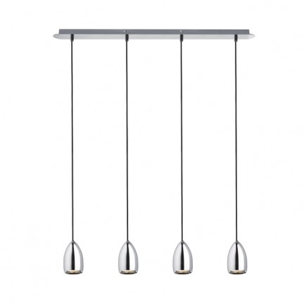 RENDL pendel BABADES IV pendel krom 230V GU10 4x35W R12083 1