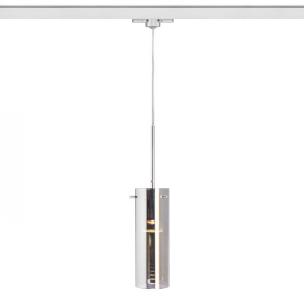 RENDL 3-fase stroomrailsysteem SANSSOUCI voor 3f. stroomrail chroomglas 230V LED E27 15W R12095 1