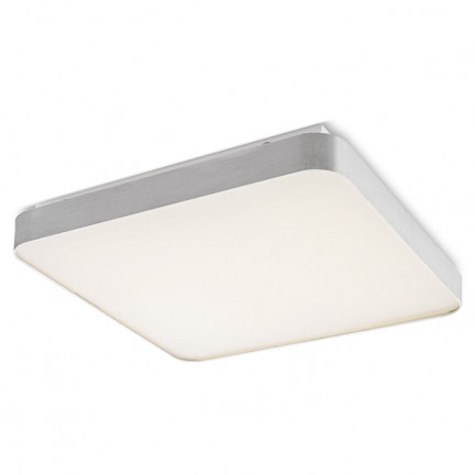 RENDL přisazené svítidlo MENSA SQ 80 stropní česaný hliník 230V LED 138W 3000K R12121 1