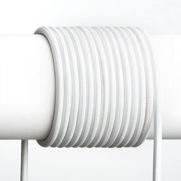FIT 3x0,75 1bm textilný kábel biela