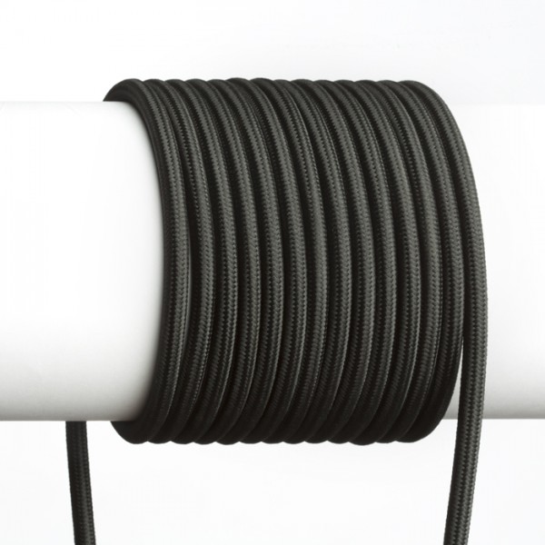 FIT 3x0,75 1bm textilný kábel čierna