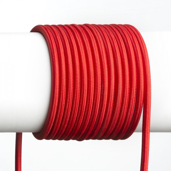 FIT 3x0,75 1bm textilný kábel červená
