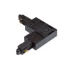 RENDL 1-circuit track system 1F L connector (outer polarity) black 230V R12267 2