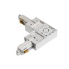 RENDL 1-circuit track system 1F L connector (outer polarity) silver grey 230V R12268 2