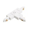 RENDL 1-circuit track system 1F T connector, polarity right white 230V R12275 2