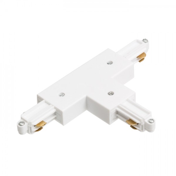 RENDL 1-circuit track system 1F T connector, polarity right white 230V R12275 1