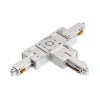 RENDL 1-circuit track system 1F T connector, polarity right silver grey 230V R12277 2