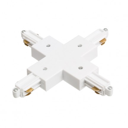 RENDL 1-fase stroomrailsysteem 1F X koppelstuk wit 230V R12278 1
