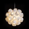 RENDL lámpara colgante COCO colgante PVC blanco 230V LED E27 15W R12384 6