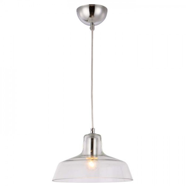 RENDL pendant lamp DORA pendant clear glass/chrome 230V LED E27 11W R12417 1