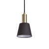 RENDL hanglamp ICAR hanglamp zwart/goudgeel 230V LED E27 11W R12418 2