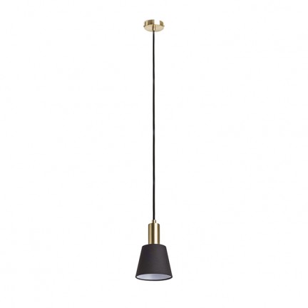 RENDL hanglamp ICAR hanglamp zwart/goudgeel 230V E27 15W R12418 1
