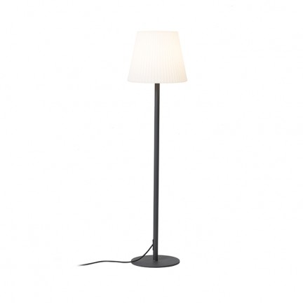 RENDL Aussenleuchte BOSANOVA 120 Standleuchte anthrazitgrau Satiniert PE 230V LED E27 15W IP65 R12420 1