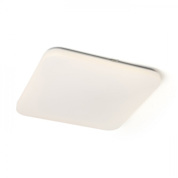 RENDL surface mounted lamp SEMPRE SQ 43 ceiling frosted acrylic 230V LED 36W 3000K R12437 1