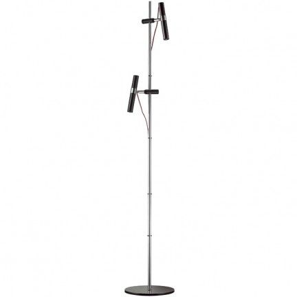 RENDL lattiavalaisin VIPER FL musta kromi 230V LED 2x3W 60° 3000K R12463 1