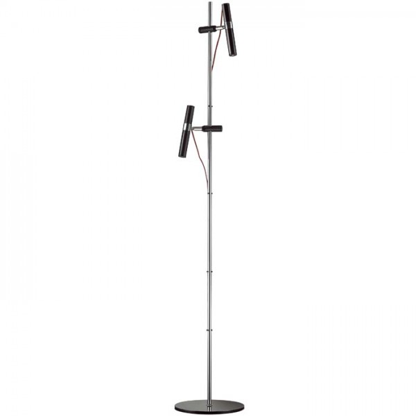 RENDL floor lamp VIPER FL black chrome 230V LED 2x3W 60° 3000K R12463 1