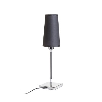 RENDL pöytävalaisin LULU pöytävalaisin musta kromi 230V E27 28W R12465 4