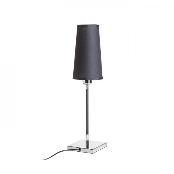 RENDL lampe de table LULU table noir chrome 230V E27 28W R12465 1