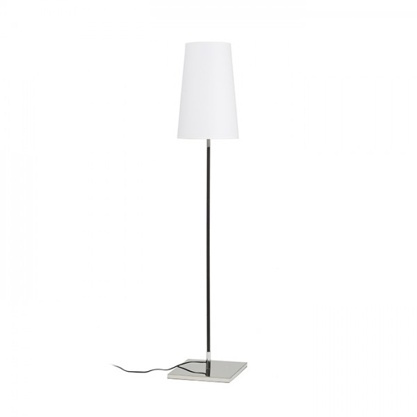 RENDL lampa cu suport LULU de podea alb/negru crom 230V LED E27 8W R12466 1