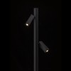 RENDL lampadaire FADO lampadaire noir 230V LED 2x3W 45° 3000K R12475 4
