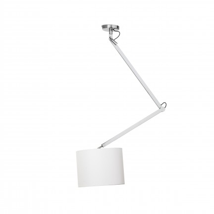 RENDL lámpara colgante MADISON C de techo blanco cromo 230V E27 42W R12479 1