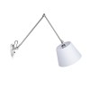 RENDL Zidna svjetiljka ASHLEY zidna bijela krom 230V LED E27 15W R12482 2