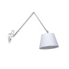RENDL Zidna svjetiljka ASHLEY zidna bijela krom 230V LED E27 15W R12482 5