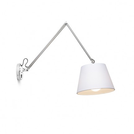 RENDL Wandleuchte ASHLEY Wandleuchte weiß Chrom 230V LED E27 15W R12482 1