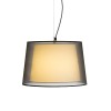 RENDL lámpara colgante ESPLANADE colgante negro transparente/blanco cromo 230V LED E27 15W R12483 6