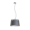 RENDL lámpara colgante ESPLANADE colgante negro transparente/blanco cromo 230V LED E27 15W R12483 5