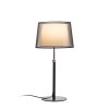 RENDL lámpara de mesa ESPLANADE de mesa negro transparente/blanco cromo 230V LED E27 15W R12484 2