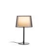RENDL lámpara de mesa ESPLANADE de mesa negro transparente/blanco cromo 230V LED E27 15W R12484 8