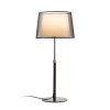 RENDL asztali lámpa ESPLANADE asztali lámpa átlátszó fekete/fehér króm 230V LED E27 15W R12484 11